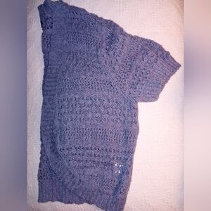 🌅🌿 Simply Styled Women's Country Blue Knit Sweater